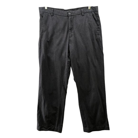 Banana Republic Dawson Pants Mens 36x30-30.5 Dark Gray Mini Houndstooth Straight - Picture 1 of 10